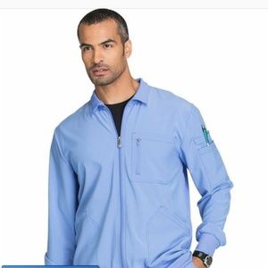 Cherokee Infinity Men's Zip Up Ciel Scrub Jacket